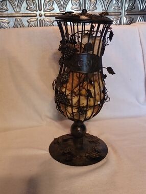 Decorative Metal Cork Holder in Antique Black